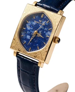 Gurlevik Gates Gold Engraved Lapis Lazuli