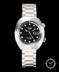 Wicked Watch Co. Vintage Retro Mechanical TP & CO collab dual crown style date