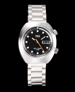 Wicked Watch Co. Vintage Retro Mechanical TP & CO Collab Dual Crown