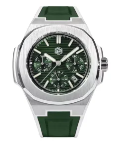 San Martin SAN-MARTIN-WATCHES-SN075-G-BR Sunray Green