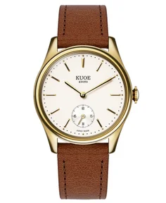 Kuoe OLD SMITH 90-001 Bar Index Gold with Italian Leather Brown