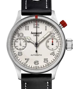 Hanhart PIONEER MonoScope silver, fluted bezel