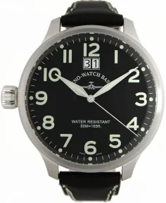Zeno-Watch Basel Super Oversized pilot watch with big date, lefthander