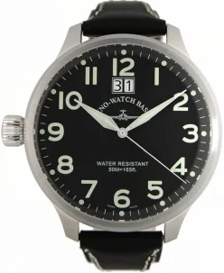 Zeno-Watch Basel Super Oversized pilot watch with big date, lefthander