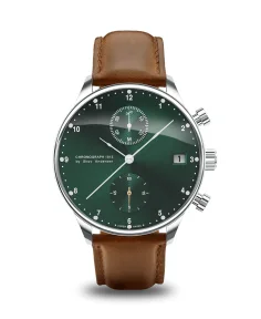 AV86 1815 Chronograph Steel Green Sunray