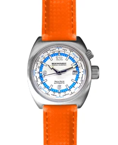 Bernhardt Watch Retro World Timer - White Dial