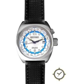 Bernhardt Watch Retro World Timer - White Dial