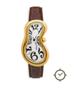 Classic Melting Stainless Steel 316L - PVD Yellow Gold Corsivo Numbers One of 301