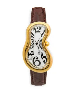 Exaequo Classic Melting Stainless Steel 316L - PVD Yellow Gold Corsivo Numbers One of 301
