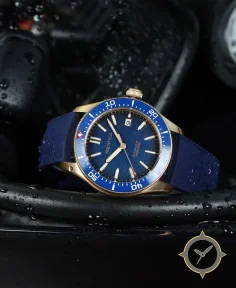 Bronze Star Dive Watch Blue Dial