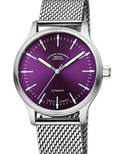 Mühle Glashütte Panova Violet with Milanese bracelet