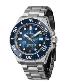 Revelot Hexmariner 39 Mosaic MOP Blue Steel