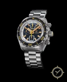 Zelos Hammerhead Chrono 1000m Diver SS Black Sand