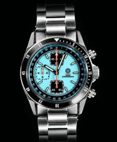 MMI Watches TURRET MARINE CHRONOGRAPH V2 ICE BLUE MODEL TRC-22B (BRACELET)