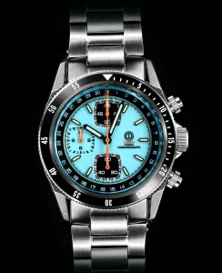 MMI Watches TURRET MARINE CHRONOGRAPH V2 ICE BLUE MODEL TRC-22B (BRACELET)