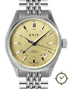KNIS Kyoto Classic GMT Automatic Silver Rice Beads Bracelet (KN008-SVRC)