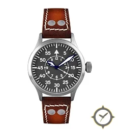 Nav B-Uhr 44 Titan B Muster Zentralsekunde