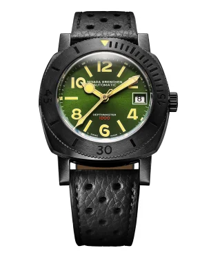 Nivada Grenchen DEPTHMASTER NUMERALS BLACK & GREEN