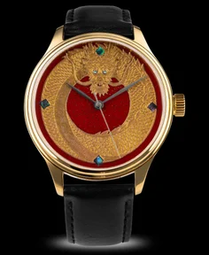 Wancher Watch Dream Dragon - Red Dragon Urushi Maki-e