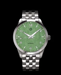 MMI Watches AWAGAMI FACTORY X MMI WATCHES: "L GREEN WASHI DIAL" MODEL NL-21