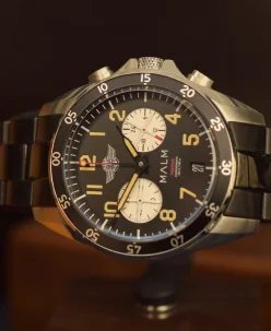 Malm Watches Collector's Corner – Pegasus Blackbird White BB Chronograph 41
