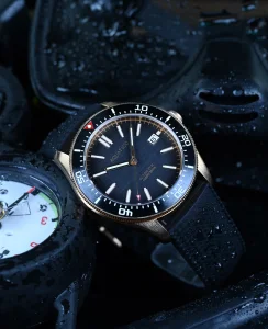 Aquatico Bronze Star Dive Watch Black Dial