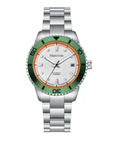 Heritor Watches Heritor Automatic Bexley Stainless Steel-Band Watch Green/Silver