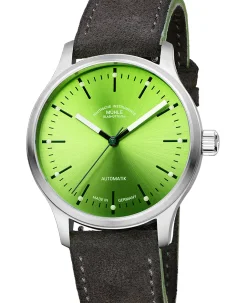 Mühle Glashütte Panova Lime with Suede Strap
