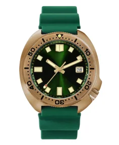 San Martin SN047-B-Q-V4 Green Rubber Strap No Logo