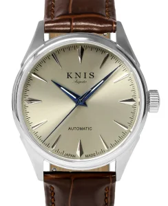 KNIS Kyoto Automatic Sunray Dial Champagne Gold Leather KN001-SGBRLE