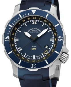 Mühle Glashütte Seebataillon GMT with blue rubber strap