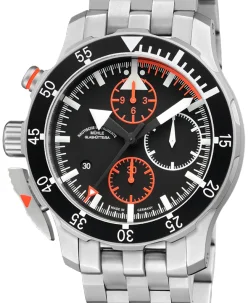 Mühle Glashütte S.A.R. Flieger-Chronograph with metal bracelet