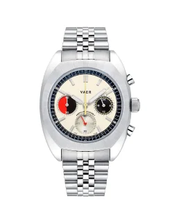 Vaer R1 Racing Chronograph Cream - USA