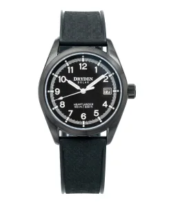 Dryden Heartlander Solar Field Watch Nightfall Black