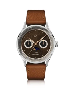 AV86 1968 Moonphase Steel Brown