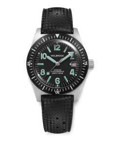 Wolbrook Skindiver Automatic Even Numerals Green Lume