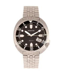 Heritor Watches Heritor Automatic Morrison Leather-Band Watch w/Date Bracelet Black