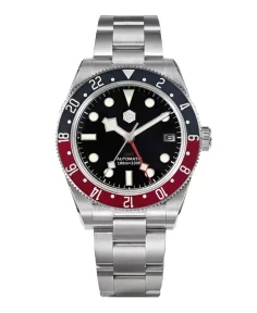 San Martin SAN-MARTIN-WATCHES-SN0109-G-GMT Black With Logo