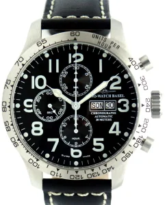 Zeno-Watch Basel Oversized Pilot Tachymeter Chrono Day-Date