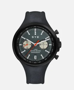 SYE Watches Chronograph [CUT 7] steel watch in black DLC