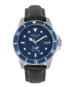 Heritor Watches Heritor Automatic Lucius Men's Watch w/Date Silver/Blue