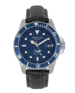 Heritor Watches Heritor Automatic Lucius Men's Watch w/Date Silver/Blue
