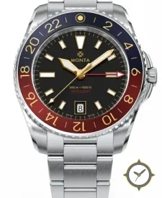 Monta Skyquest, Gilt Dial, Bi-Color Aluminum Bezel