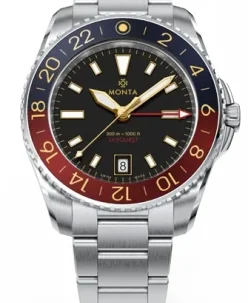 Monta Skyquest, Gilt Dial, Bi-Color Aluminum Bezel