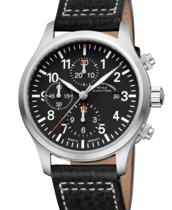 Mühle Glashütte Terrasport I Chronograph with leather strap