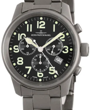 Zeno-Watch Basel Classic Titanium Pilot Chronograph Date