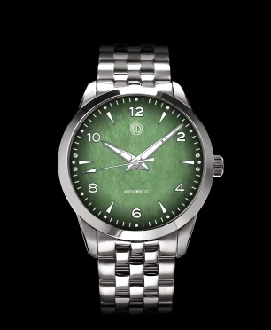 MMI Watches AWAGAMI FACTORY X MMI WATCHES: "FUMES L GREEN WASHI DIAL" MODEL NLF-21
