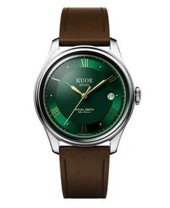 Kuoe ROYAL SMITH 90-006 80 hrs Power Reserve, Green, Larger