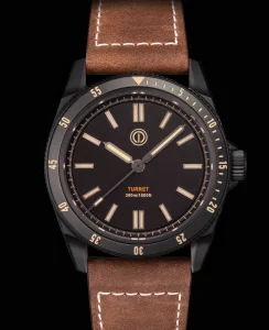 MMI Watches Turret 300M - Model: TR4-OR (PITCH BLACK) (NO DATE) (OLD RADIUM) (NH35)