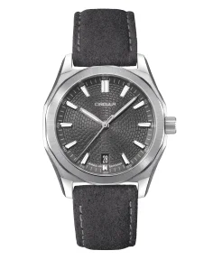 Circula Watches Facet 38 Anthracite Suede Strap